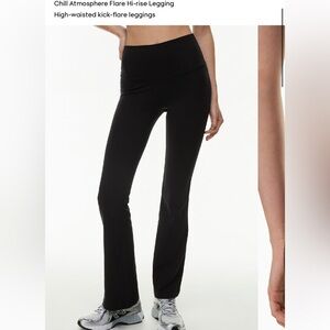 Aritzia Black High-Waisted Flare Leggings